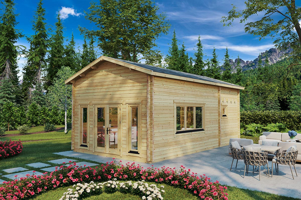 Blockhaus mit Schlafboden “Stefan 5” 5x8m mit Schlafboden Unkategorisiert online kaufen Blockhaus mit Schlafboden “Stefan 5” 5x8m mit Schlafboden Unkategorisiert online kaufen