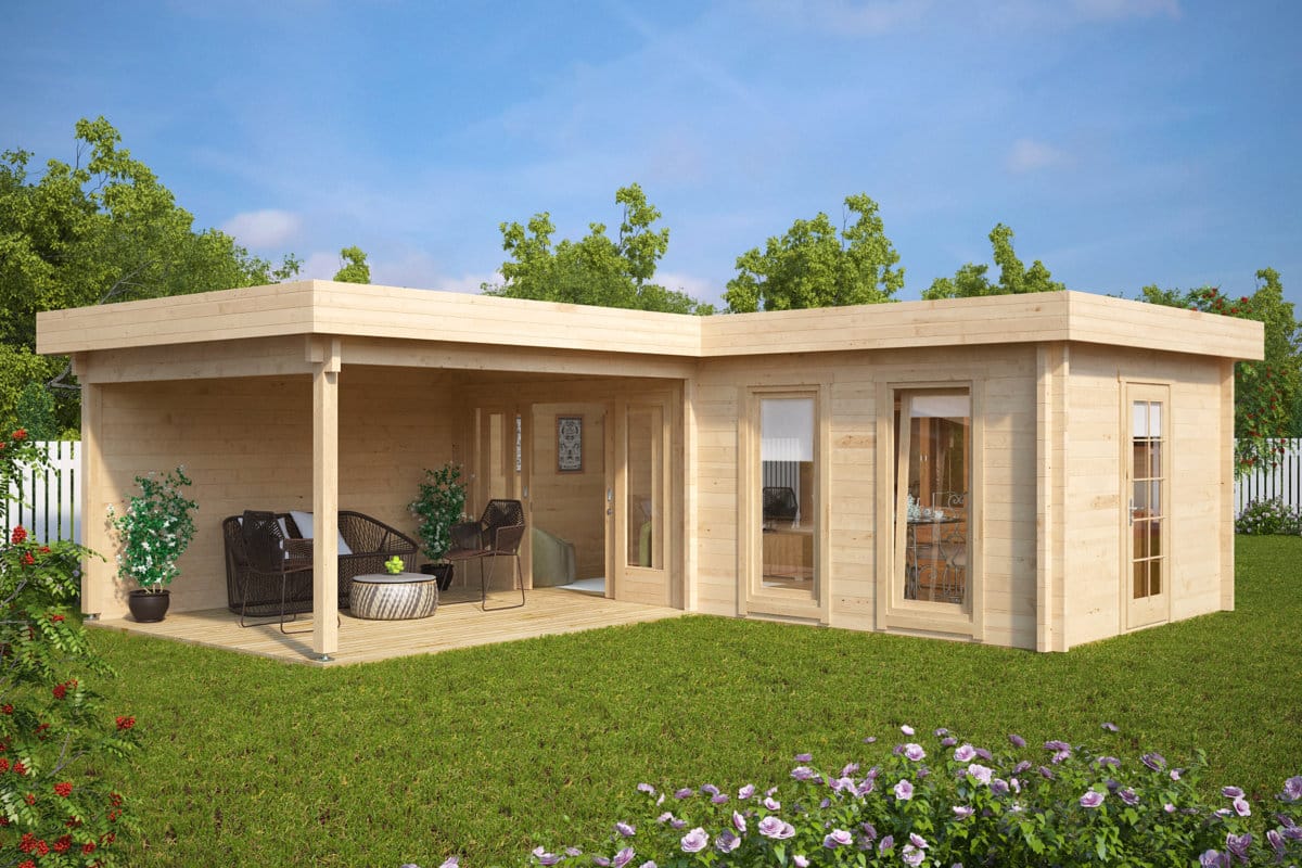 Eck-Gartenhausli “Hansa Deluxe A” 7x7m | Eck-Gartenhausli aus Holz | Großes Gartenhausli mit Terrasse | Holzhaus mit Sonnendach, mit Terrasse Unkategorisiert online kaufen Eck-Gartenhausli “Hansa Deluxe A” 7x7m | Eck-Gartenhausli aus Holz | Großes Gartenhausli mit Terrasse | Holzhaus mit Sonnendach, mit Terrasse Unkategorisiert online kaufen