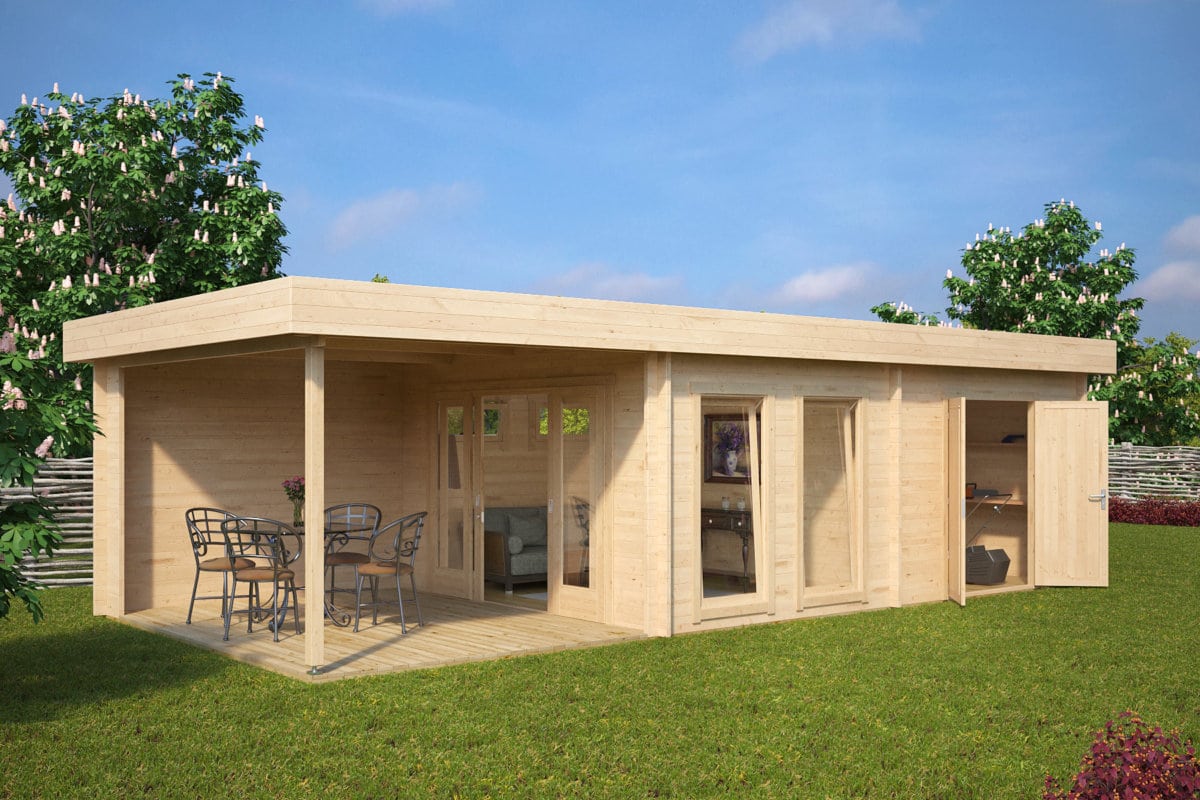 Gartenhausli mit Schuppen und Terrasse “Rio” 9x4m | Großes Gartenhausli mit 2 Zimmern | Gartenhausli mit Schuppen mit Schuppen, mit Sonnendach, mit Terrasse Unkategorisiert online kaufen Gartenhausli mit Schuppen und Terrasse “Rio” 9x4m | Großes Gartenhausli mit 2 Zimmern | Gartenhausli mit Schuppen mit Schuppen, mit Sonnendach, mit Terrasse Unkategorisiert online kaufen