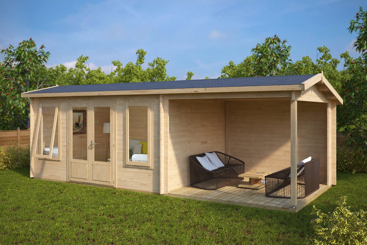 Gartenhausli mit Terrasse “Eva D” 7x3m | Gartenhausli mit Veranda 3x7m | Terrasse und Terrassenüberdachung mit Sonnendach, mit Terrasse Unkategorisiert Produktbild Gartenhausli mit Terrasse “Eva D” 7x3m | Gartenhausli mit Veranda 3x7m | Terrasse und Terrassenüberdachung mit Sonnendach, mit Terrasse Unkategorisiert Produktbild
