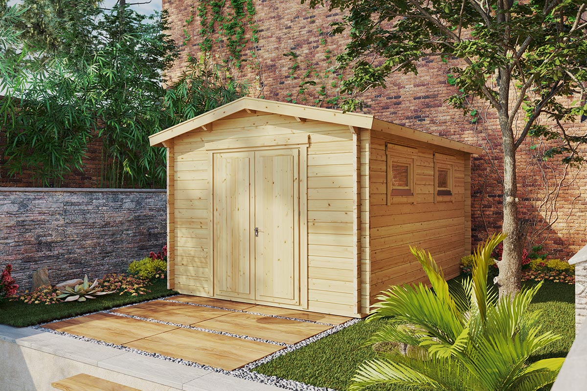 Geräteschuppen “Eva F” 3x4m | Geräteschuppen aus Holz selber bauen | Gerätehaus | Günstiges Gartenhausli mit Holzschuppen Unkategorisiert online kaufen Geräteschuppen “Eva F” 3x4m | Geräteschuppen aus Holz selber bauen | Gerätehaus | Günstiges Gartenhausli mit Holzschuppen Unkategorisiert online kaufen