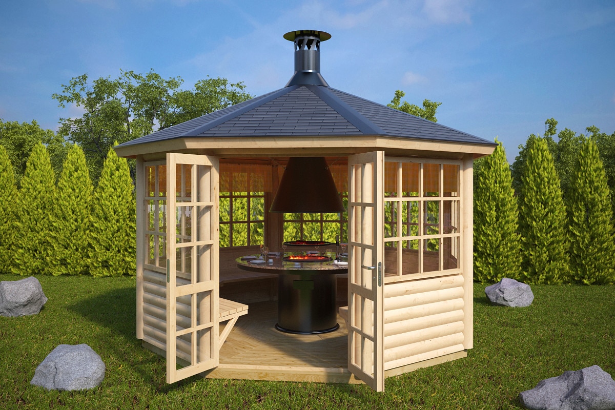 Grillpavillon “Seattle L” 3x3m | Grillpavillon aus Holz | Gartenhausli 3x3m aus Holz | Grillhütte | Kleines Gartenhausli einrichten Unkategorisiert online kaufen Grillpavillon “Seattle L” 3x3m | Grillpavillon aus Holz | Gartenhausli 3x3m aus Holz | Grillhütte | Kleines Gartenhausli einrichten Unkategorisiert online kaufen